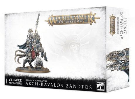 Warhammer Age of Sigmar 94-30 Ossiarch Bonereapers Arch-Kavalos Zandtos Dark Lance of Ossia - Hobbytech Toys