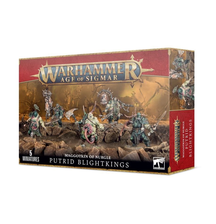 Warhammer Age Of Sigmar: Maggotkin of Nurgle Putrid Blightkings [83-21]