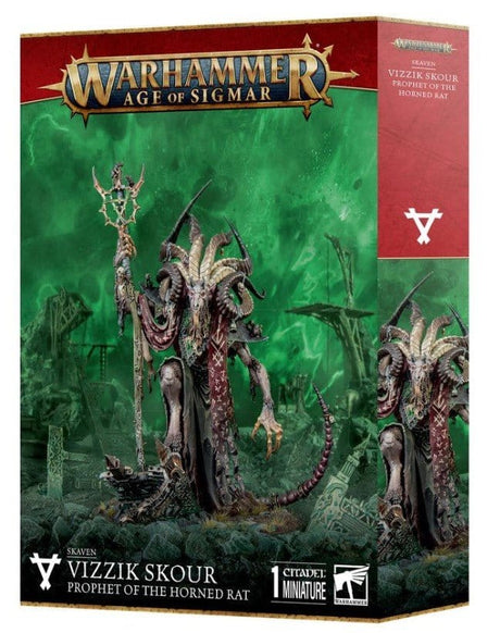 Warhammer Age of Sigmar: Skaven, Vizzik Skour, Prophet of the Horned Rat [90 - 20] - Hobbytech Toys