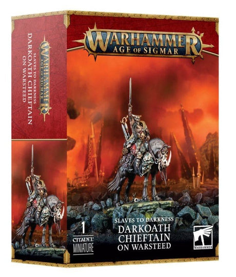 Warhammer Age of Sigmar: Slaves to Darkness Darkoath Chieftan on Warsteed [83 - 53] - Hobbytech Toys
