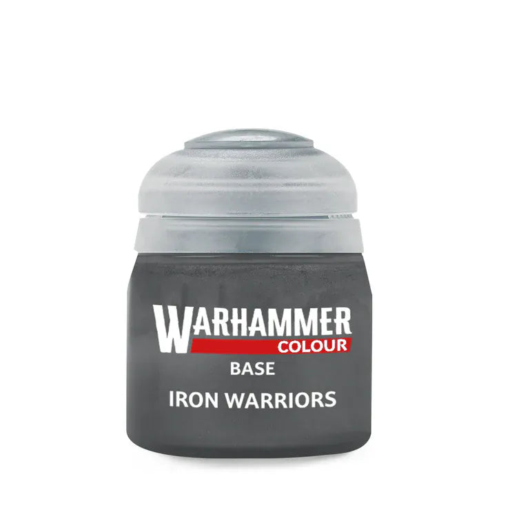 Warhammer Base Colour: Iron Warriors Paint 12ml [21-48]
