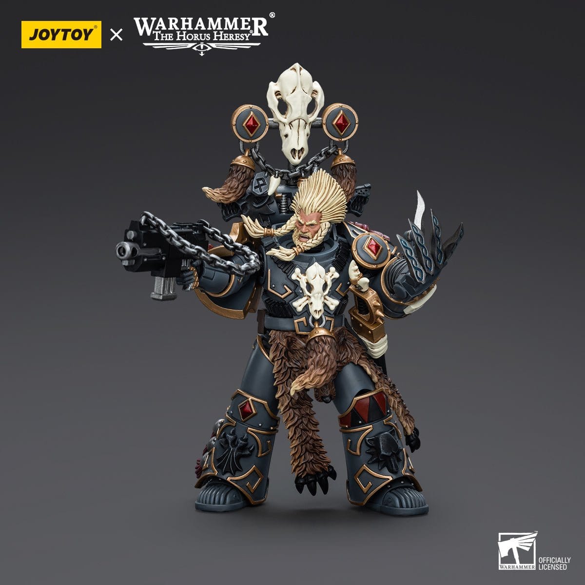 Warhammer Collectibles: 1/18 Scale Space Wolves Geigor Fell - Hand - Hobbytech Toys