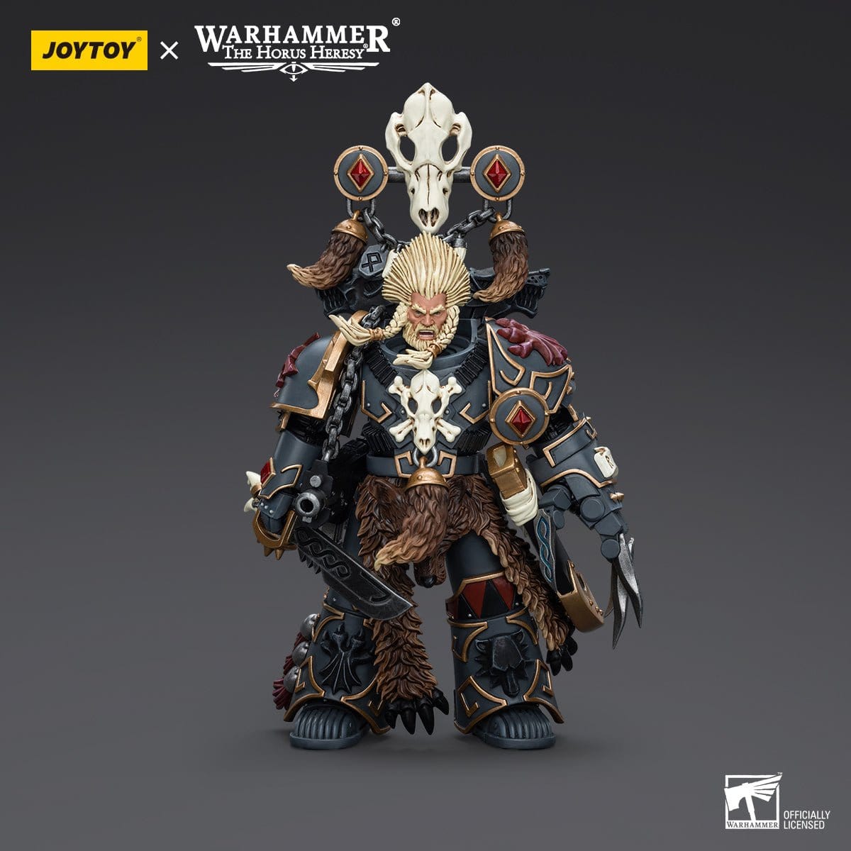 Warhammer Collectibles: 1/18 Scale Space Wolves Geigor Fell - Hand - Hobbytech Toys