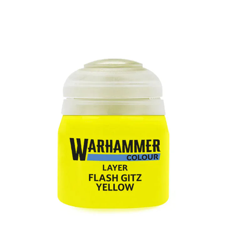 Warhammer Layer Colour: Flash Gitz Yellow Paint 12ml [22-02]