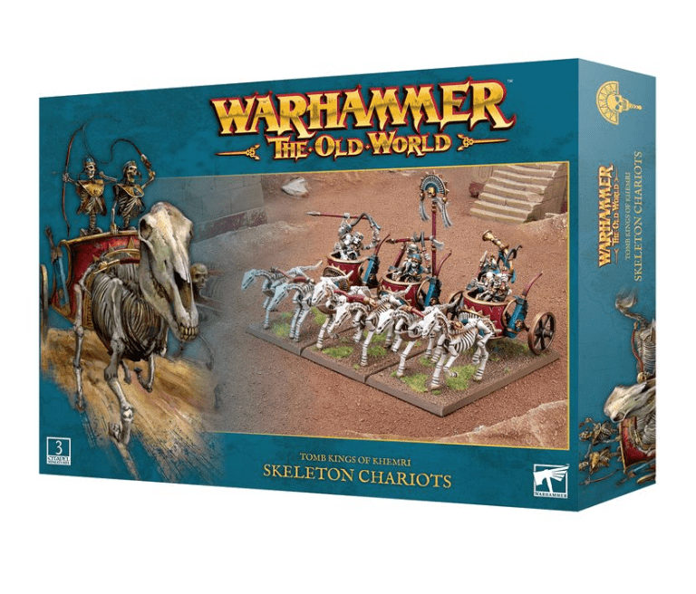 Warhammer The Old World: 07 - 11Tomb Kings, Skeleton Chariots - Hobbytech Toys