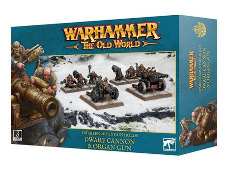 Warhammer The Old World: Dwarfen Mountain Holds Dwarf Cannon & Organ Gun [10 - 14] - Hobbytech Toys