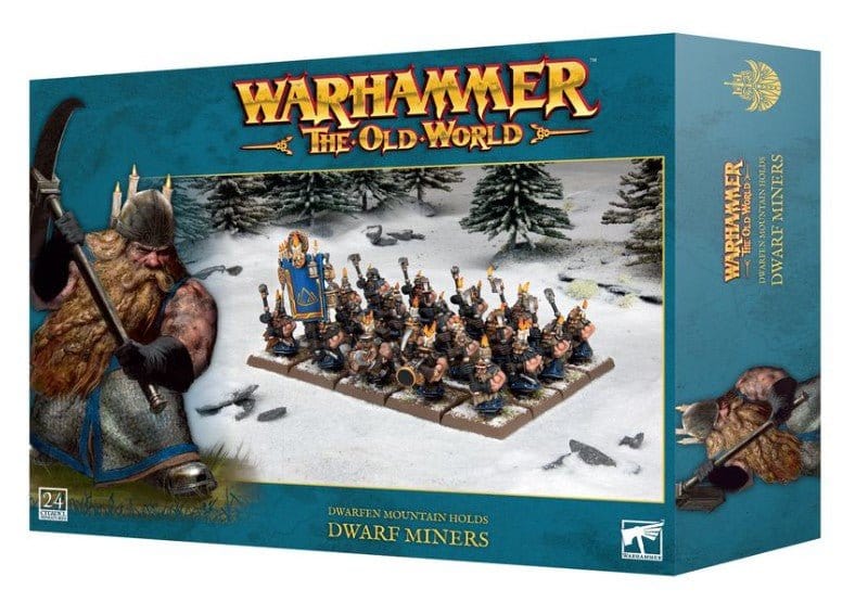 Warhammer The Old World: Dwarfen Mountain Holds Dwarf Miners [10 - 12] - Hobbytech Toys