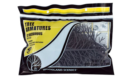 Woodland Scenics TR1123 Deciduous Armatures 5-7 12Pcs Woodland Scenics TRAINS - SCENERY