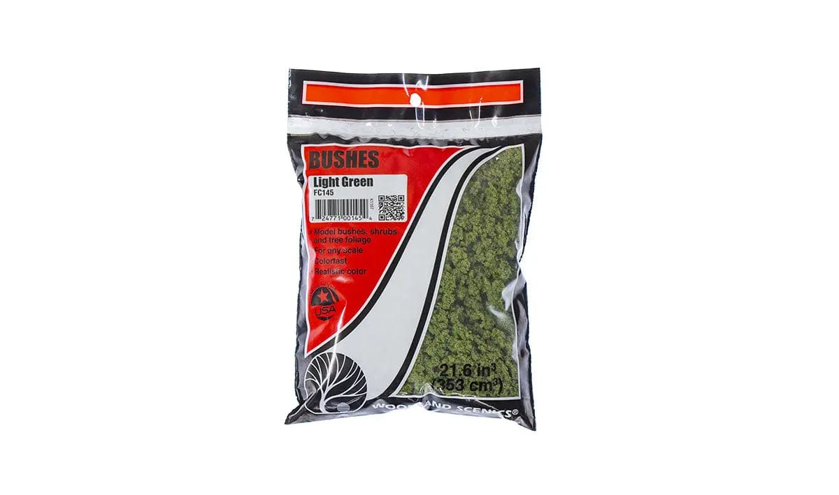 Woodland Scenics FC145 Bushes Light Green Woodland Scenics TRAINS - SCENERY