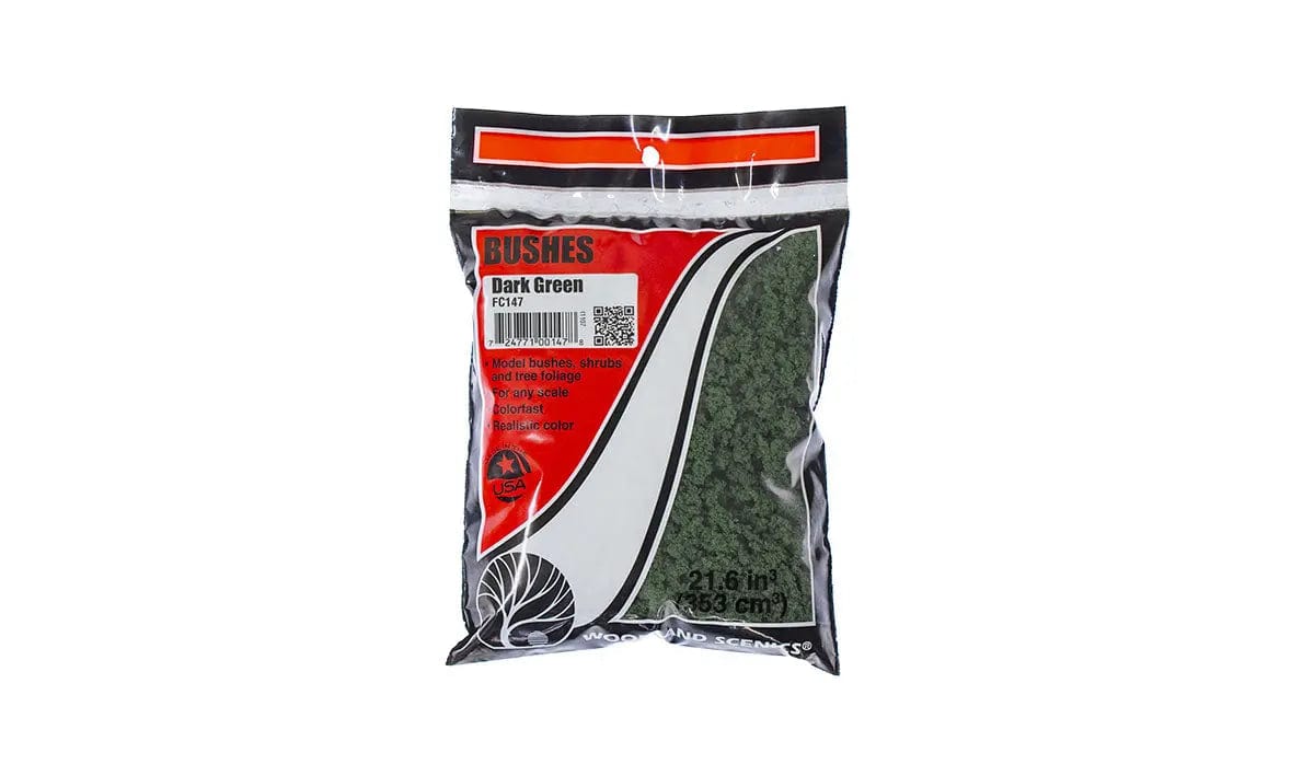 Woodland Scenics FC147 Bushes Dark Green Woodland Scenics TRAINS - SCENERY