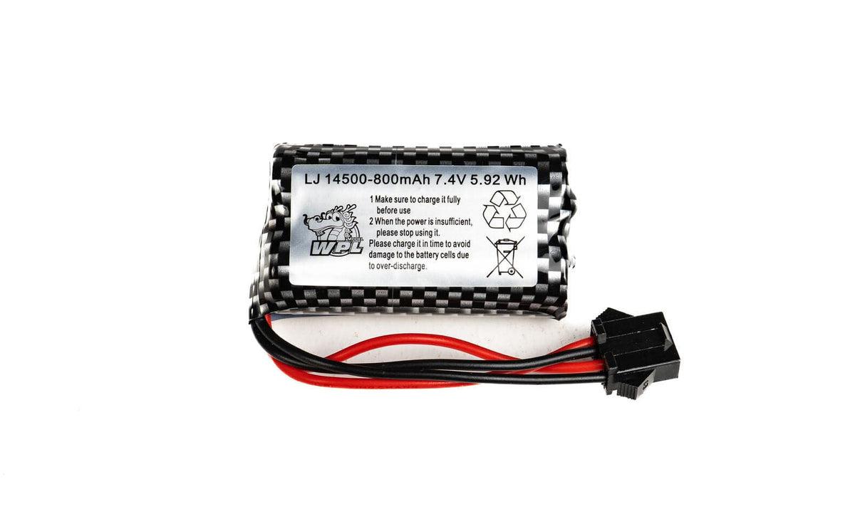 WPL 800mAh 7.4v 10C Li-ion Battery - Suits Kei Truck