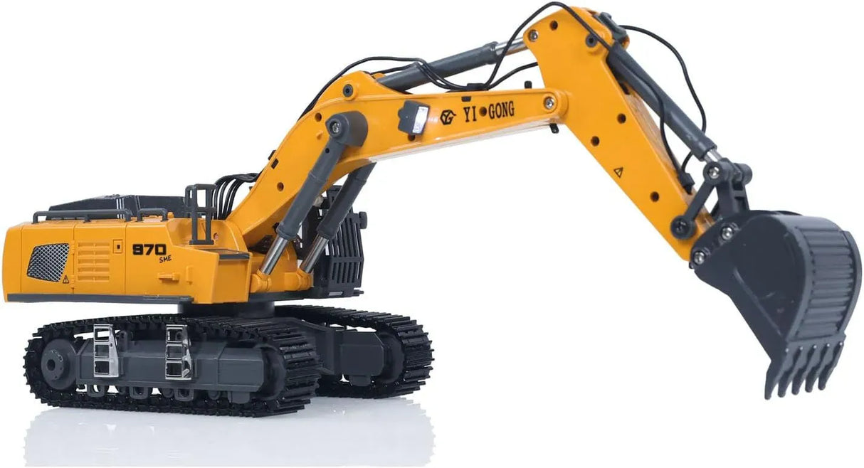 Yi Gong 1/50 970 RC Excavator (Soft Rubber Tracks + Black Metal Tracks)