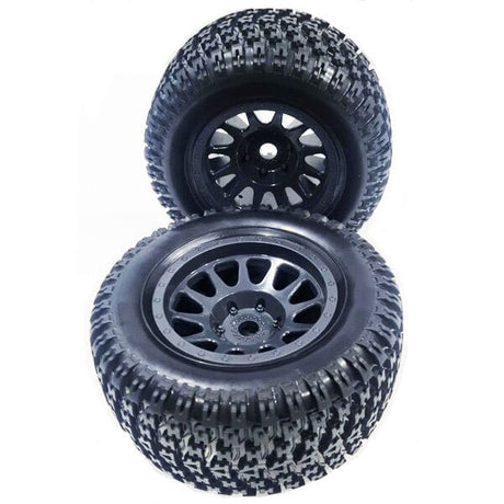 Yikong 73096 Tyre & Wheel L/R set Glued Suit 9071 (Y-YK73096)