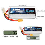 ZEEE Power 2200mah 3S 11.1v 120C Softcase Lipo Battery - XT60