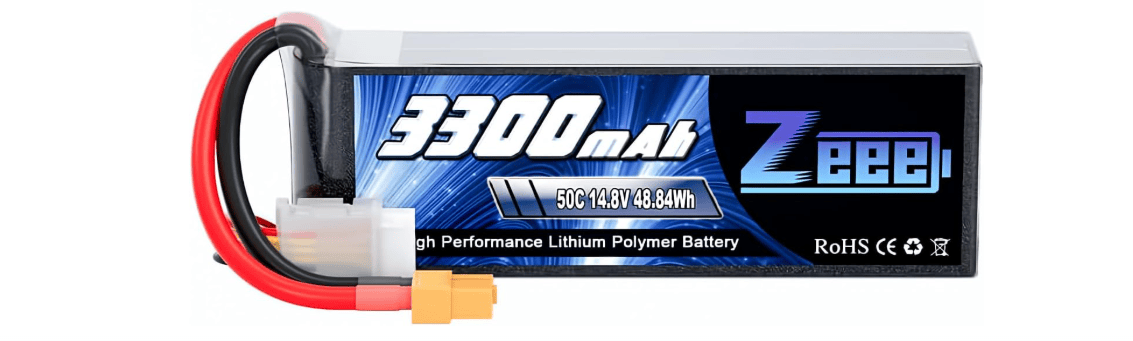 ZEEE Power 3300mah 4S 14.8v 50C Softcase Lipo Battery - XT60