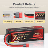 ZEEE Power 5200mah 3S 11.1v 100C Hardcase Lipo Battery - Deans