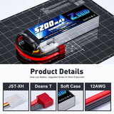 ZEEE Power 5200mah 3S 11.1v 50C Softcase Lipo Battery - Deans