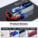 ZEEE Power 5200mah 4S 14.8v 100C Softcase Lipo Battery - EC5