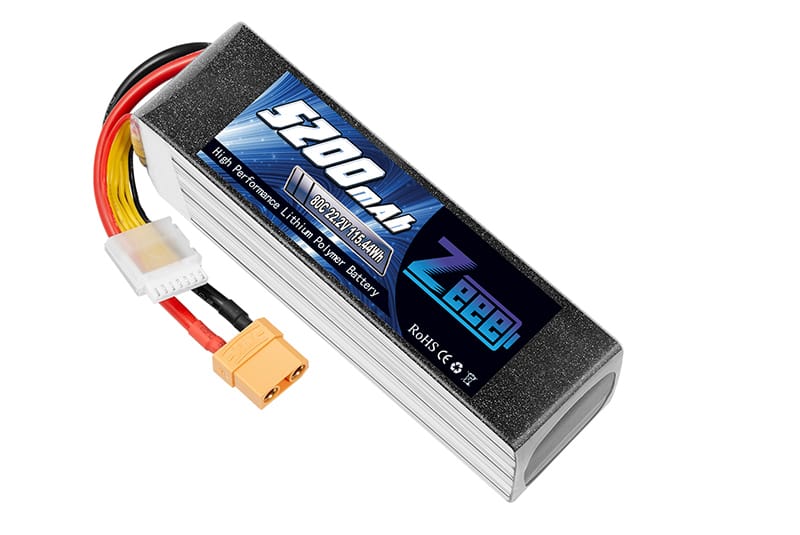 ZEEE Power 5200mAh 6S 22.2V 80C softcase LiPo battery with XT90 connector