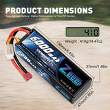 ZEEE Power 6000mah 3S 11.1v 80C Hardcase Lipo Battery - Deans