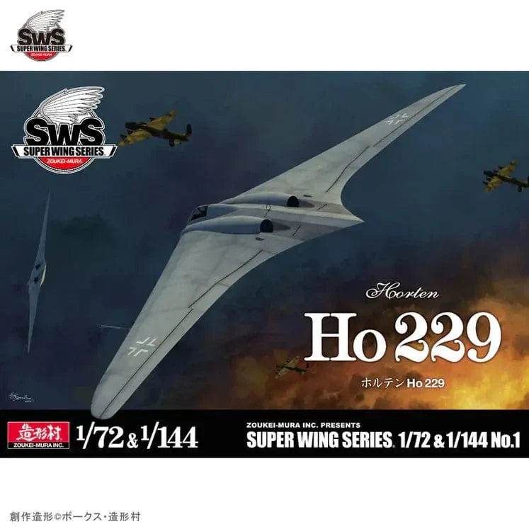 Zoukei Mura 1/72 & 1/144 Horten Ho 229 Plastic Model Kit