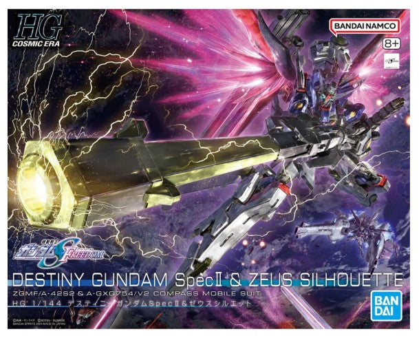 Bandai HGCE 1/144 Destiny Gundam Spec II & Zeus Cielut Gundam Seed Freedom [5067428]