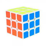 Vibrant 3x3 puzzle cube with dynamic colors and patterns, a fun challenge for logical minds.