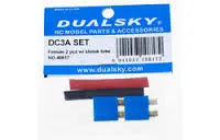 Dualsky Dc3 Female Connectors 2 Dualsky ELECTRIC ACCESSORIES