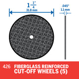 Dremel Reinforced Cut Off Wheels 32mm (426) - 5 Pack - Hobbytech Toys