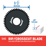 Dremel RIP/Crosscut Blade 32mm (546) - Hobbytech Toys