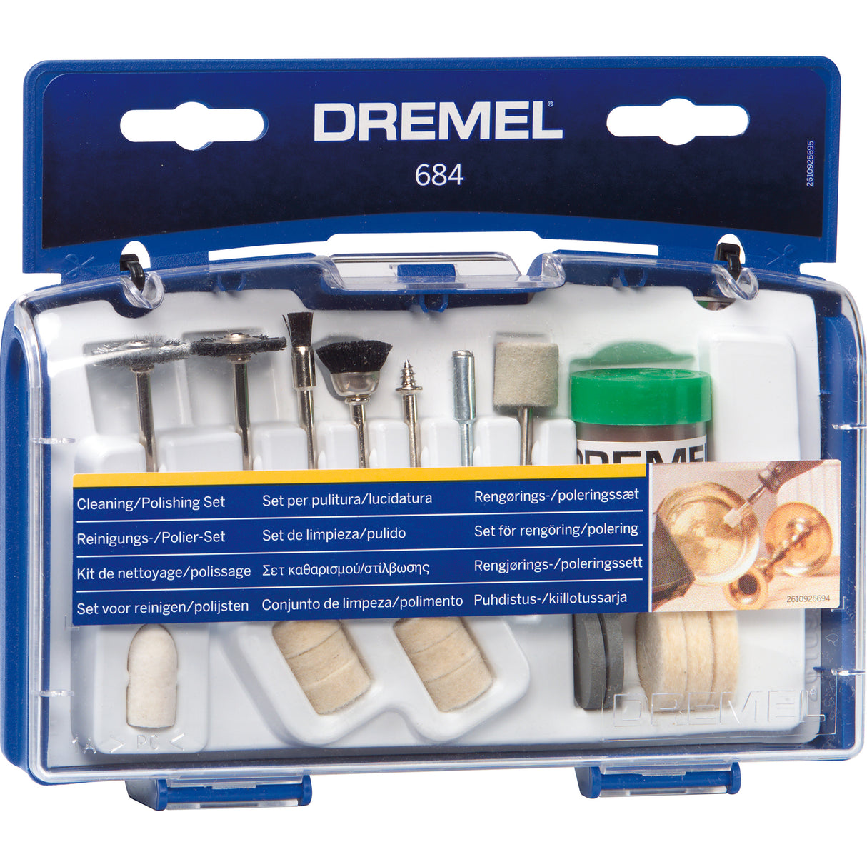 Dremel 20 Piece Cleaning & Polishing Mini Accessory Kit (684) - Hobbytech Toys