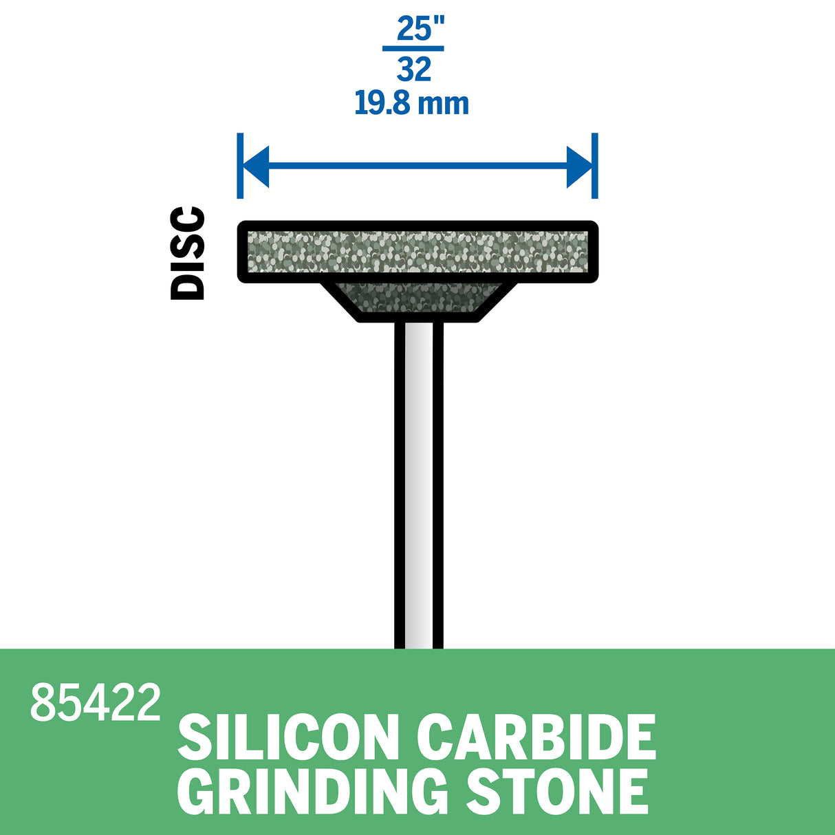 Dremel Silicon Carbide Grinding Stone 19.8mm (85422) - Hobbytech Toys