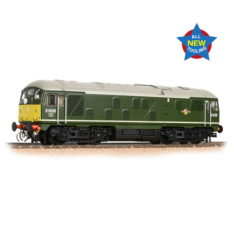 Bachmann 32-415 OO Class 24/0 D5036 Disc Headcode BR Green (Small Yellow Panels) Bachmann Branchline TRAINS - HO/OO SCALE