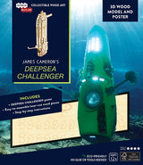 Incredibuilds James Cameron Deepsea Challanger 3D Wooden Model and Poster Incredi Builds TOY SECTION