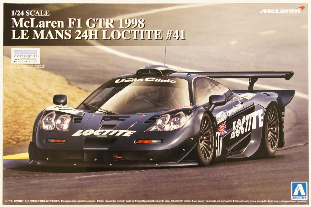 Aoshima 1/24 Mclaren F1 Gtr 1998 Le Mans 24H Loctite No 41 Aoshima PLASTIC MODELS