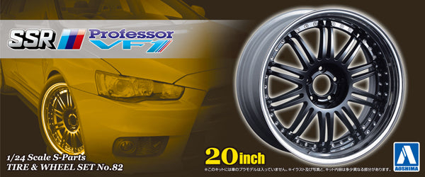 Aoshima 1/24 Ssr Professor Vf1 20 Tire And Wheel Set Aoshima PLASTIC MODELS