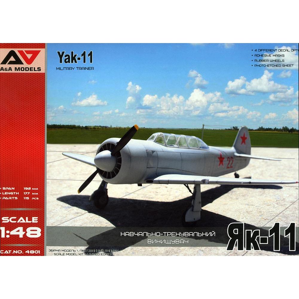 A&A Models 4801 1/48 YAK-11 Plastic Model Kit** A and A Models PLASTIC MODELS