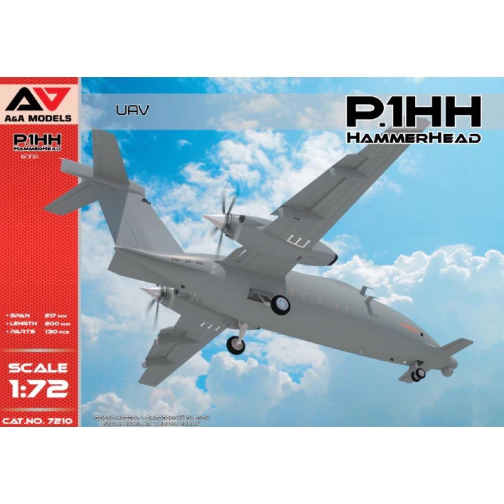 A&A Models 7210 1/72 P-1HH HammerHead (Flying prot) UAV Plastic Model Kit** A and A Models PLASTIC MODELS