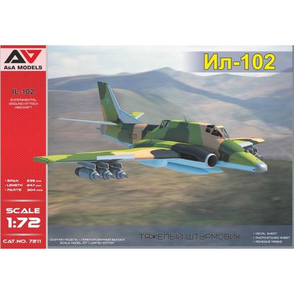 A&A Models 7211 1/72 IL-102 Ground-attack aircraft Plastic Model Kit** A and A Models PLASTIC MODELS