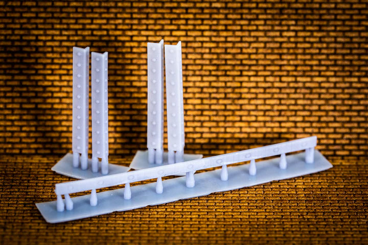 ABR Model Works HO Scale Wall & Loading dock cap protectors â€“ 25 pack â€“ HO Scale - Hobbytech Toys