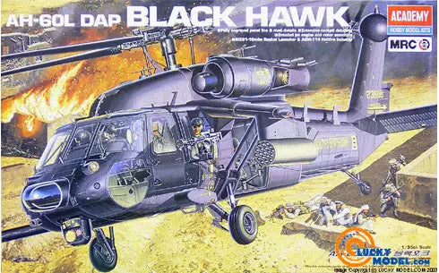 Academy 1/35 Ah-60L Dap Black Hawk Academy PLASTIC MODELS