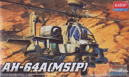 Academy 1/48 Ah-64A Apache Helicopter Academy PLASTIC MODELS