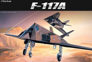Academy 1/72 F-117A Stealth Attack Bomber Academy PLASTIC MODELS