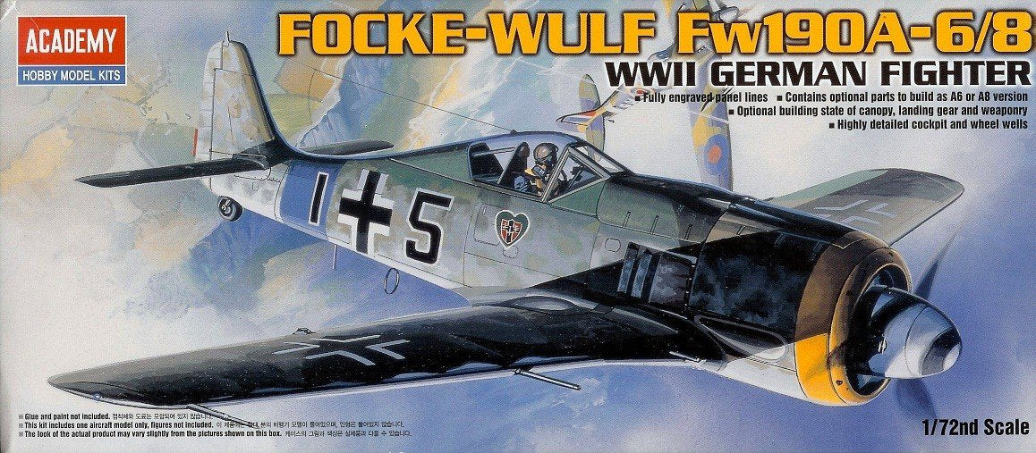 Academy 1/72 Focke-Wulf Fw190A-6/8 Plastic Model Kit Academy PLASTIC MODELS