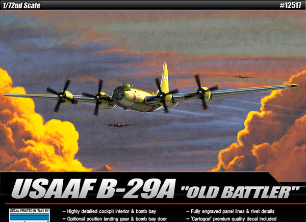 Academy 1/72 Usaaf B-29A Old Battler - Hobbytech Toys