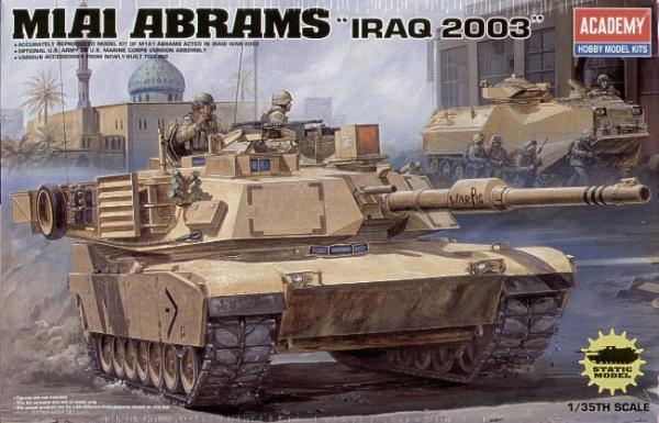 Academy 1/35 M1A1 Abrams Iraq 2003 Plastic Model Kit Aus Decals Academy PLASTIC MODELS