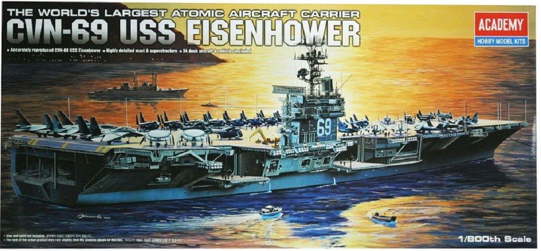 Academy 1/800 CVN-69 USS Eisenhower Academy PLASTIC MODELS