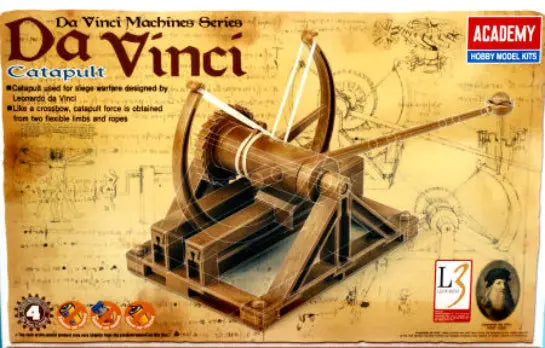 Academy 18137 Davinci Catapult Machine Plastic Model Kit Academy PLASTIC MODELS