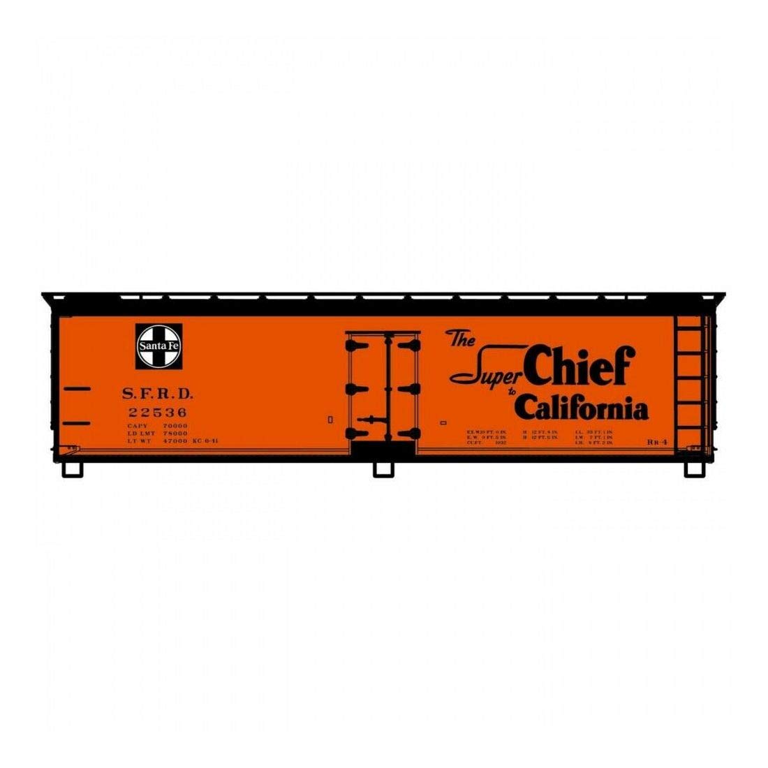 Accurail 48143 HO KIT 40ft USRA Wood Dbl Shth Box SF/Super Chief Accurail TRAINS - HO/OO SCALE