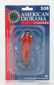 American Diorama 1/18 Paul - Mechanic Figure Orange Uniform Accessory - Hobbytech Toys